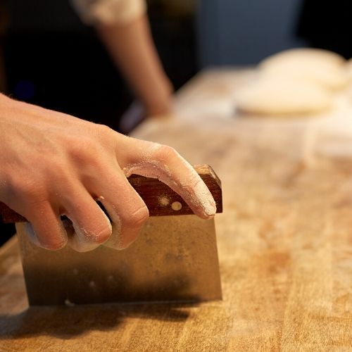 Image of a dough scraper