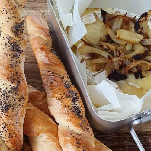 Homemade Breadsticks with Camembert image